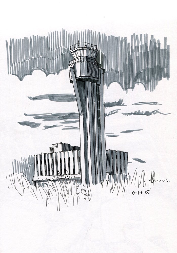 @DavidNGilbert This is a great thread! I go out and sketch CO architectural landmarks, here are some I love: Chamberlain Observatory, Brown Palace, West HS, old St*pleton Control Tower. 