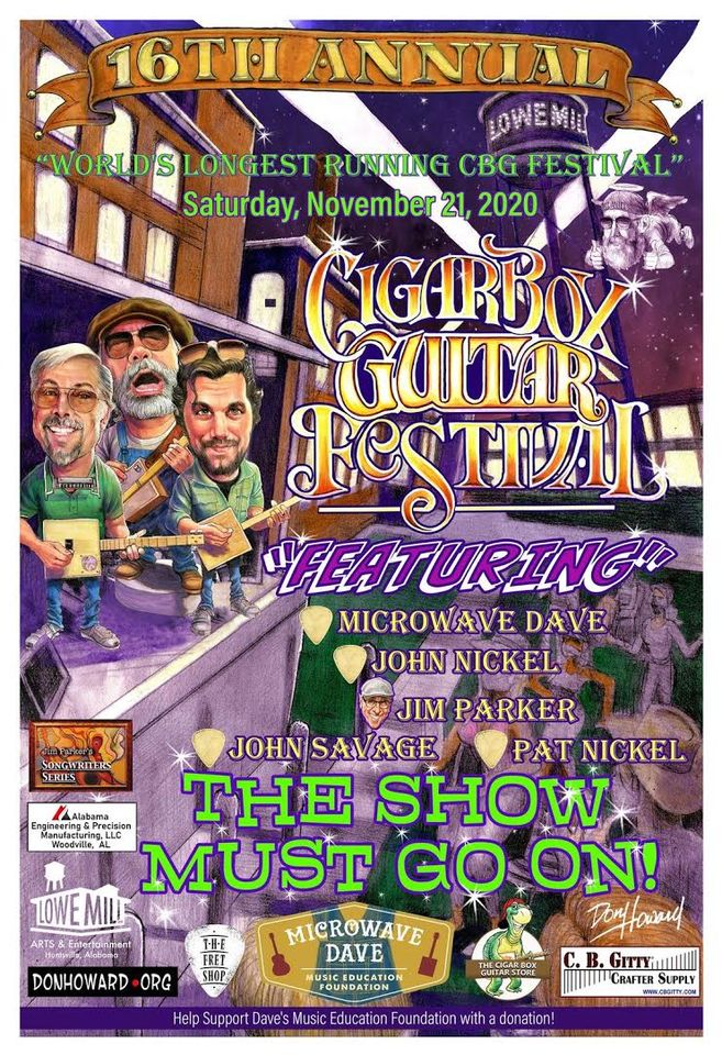 maxshores's tweet photo. The world's longest running cigar box guitar festival -- Huntsville, Alabama -- Saturday, November 21st https://t.co/yUMN50u8Bj