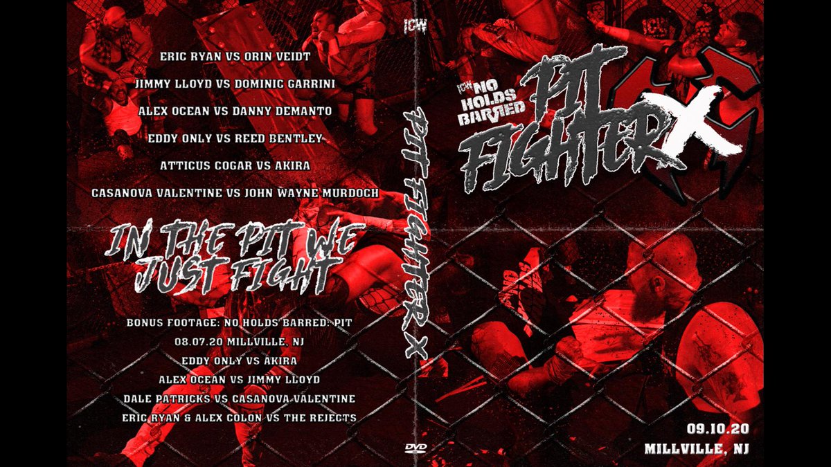 smartmarkvideo's tweet photo. Now Available from @ICWNHB
#NHBPit (8/7/20) & #PitfighterX (9/10/20) Double-pack
BR/DVD: https://t.co/AJVAe3pCCV
MP4: https://t.co/6PuojheNLV https://t.co/TwNlwVUjMz