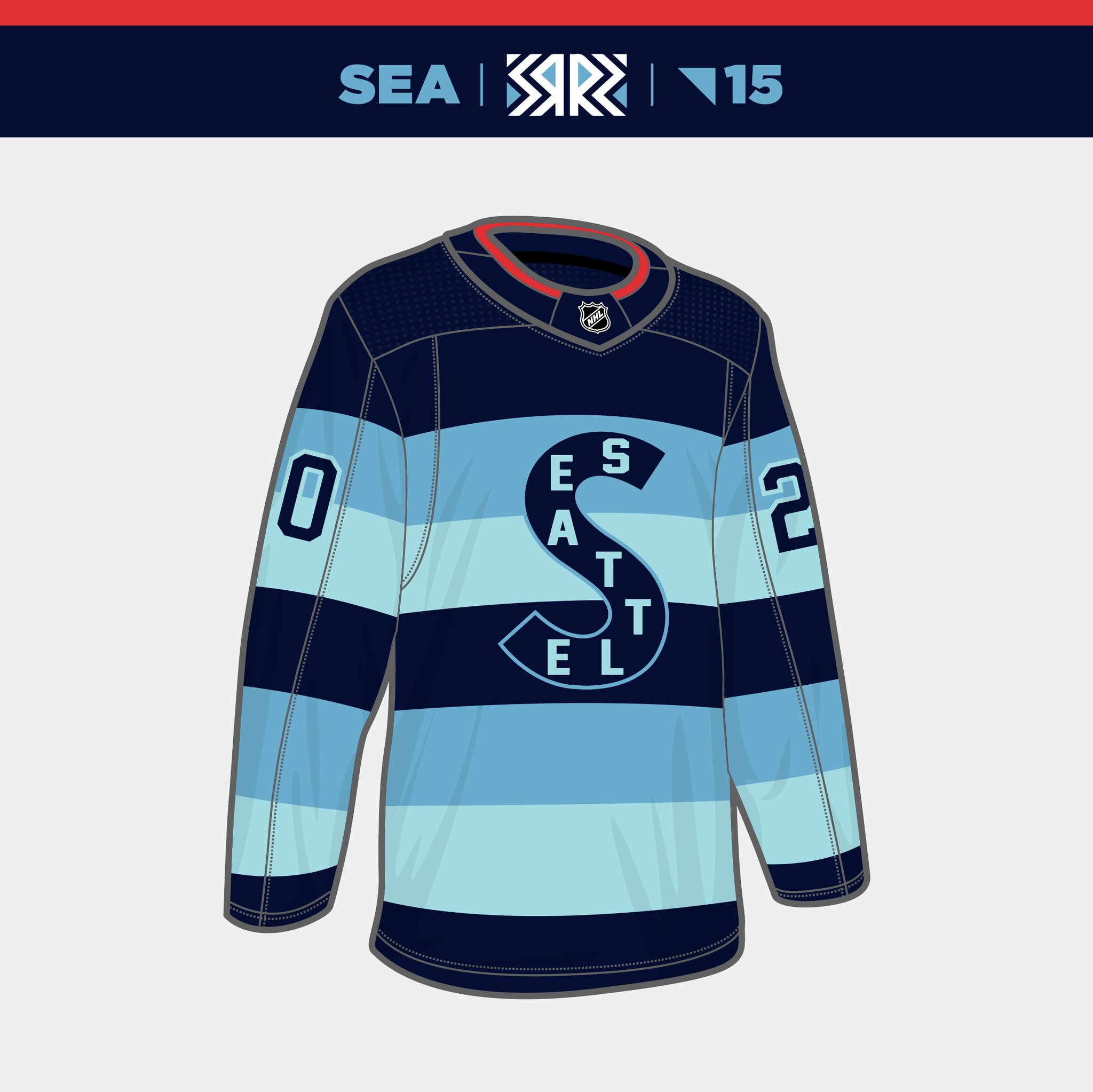 Nathan Grav on X: The Seattle Kraken Reverse Retro jersey in