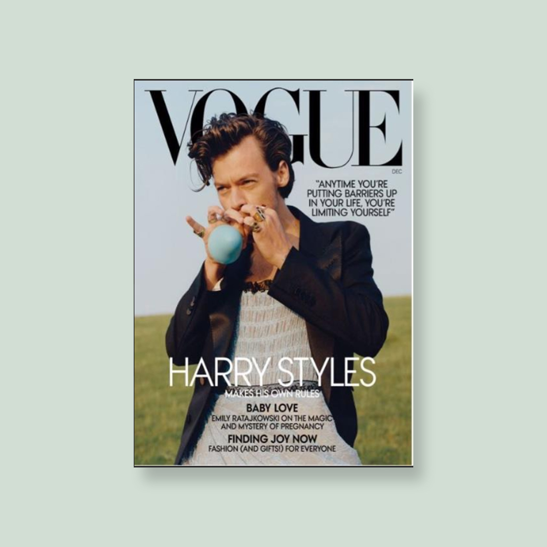 Harry Styles Vogue / Sara Bareilles Supports Harry Styles On Vogue ...