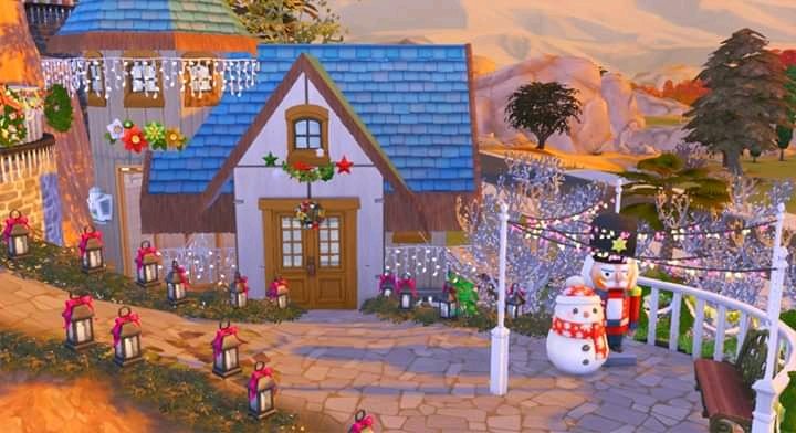 samysims_2021's tweet photo. Aquí les dejo mi participación en #TheSims4 del #Sativille
No creó ganar pero me divertí muchísimo, es una mini ciudad Santa claus😋 https://t.co/rOamDj6ABD