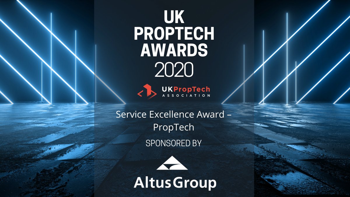 We are delighted to be sponsoring today’s <a href="/UKProptech/">UK PropTech Association</a> Awards 2020. We will be presenting the Service Excellence - PropTech Award. Best of luck to all those nominated! 

Register here: ukproptech.com/event/ukpropte…

#UKPropTechAwards #CRE #CommercialProperty #PropTech