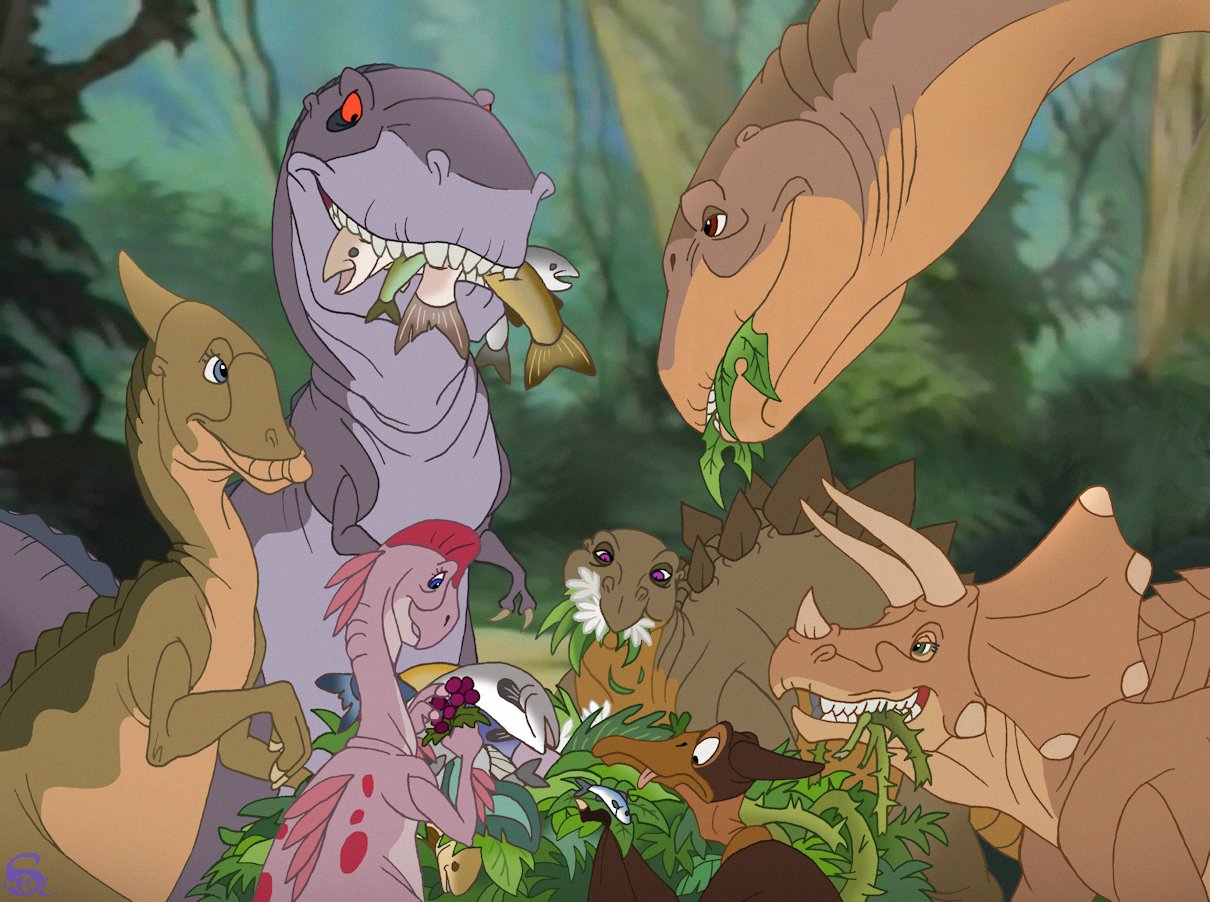Land Before Time Chomper Coloring Pages