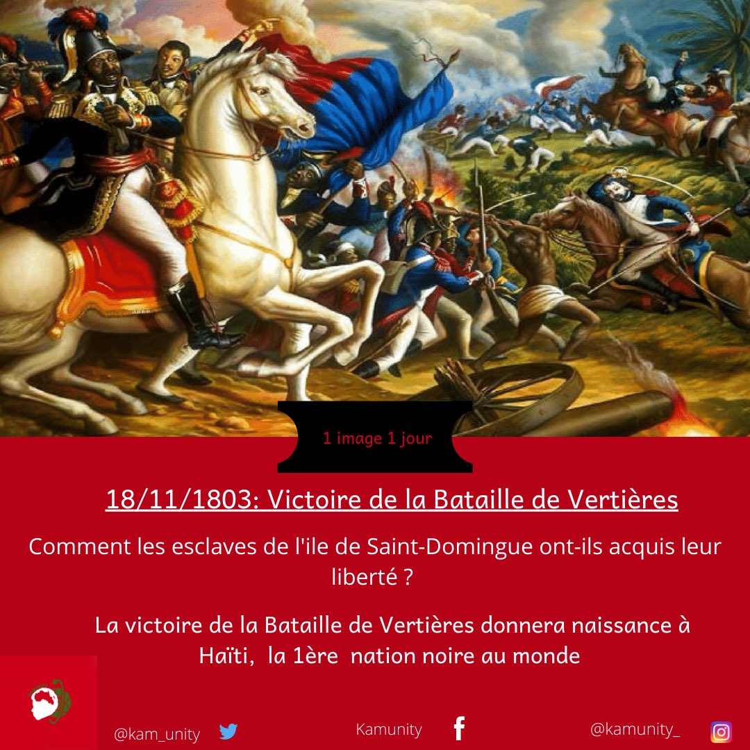 kamunity_'s tweet photo. Kamarade, découvre aujourd’hui le dernier chapitre de la Révolution Haïtienne. La Bataille de Vertières !
#1i1jLiberationIndependance #Kamunity #BatailleDeVertieres #Vertieres #Dessalines https://t.co/HzZDSr8AXP