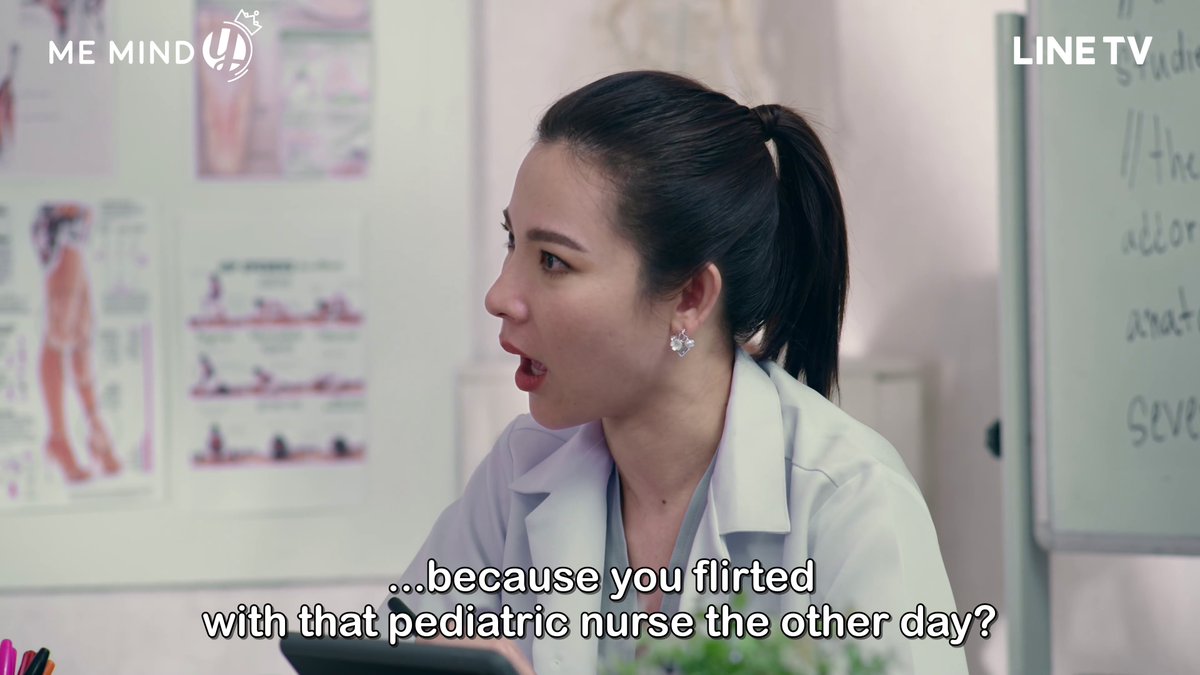 Type is being bullied by his boss about the pediatric nurse ‘affair’ mentioned in episode 1. And these two scenes converge in the canteen.