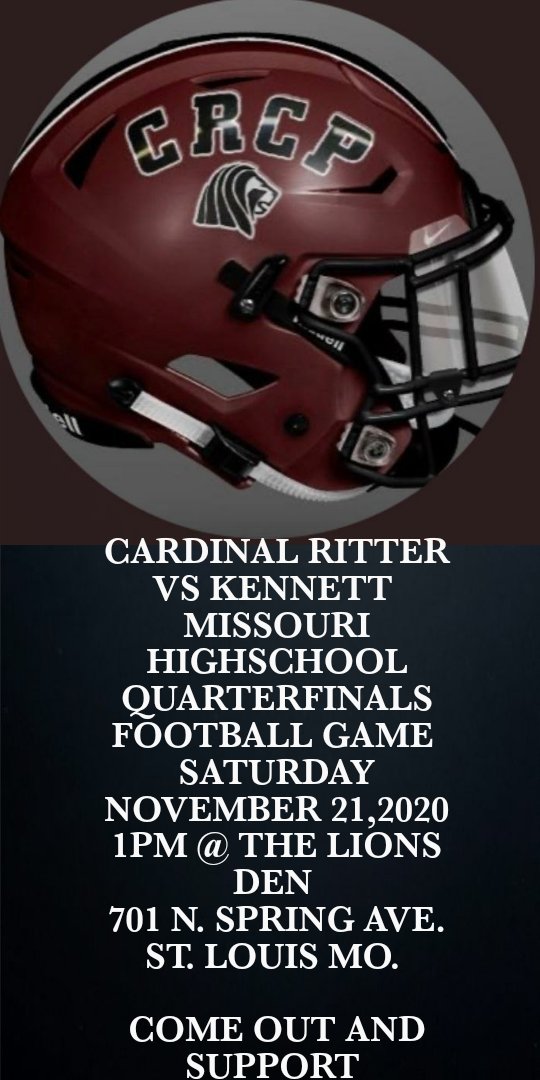 Come Out And Support 
Cardinal Ritter 
#WeOnTheHunt
#AllGasNoBreaks