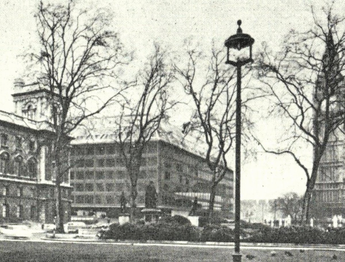 The winning design was by Sir Basil Spence’s nephew Robin. They paid him £8,000 for it but didn’t use it for several decades and ended up building something a good deal more sympathetic