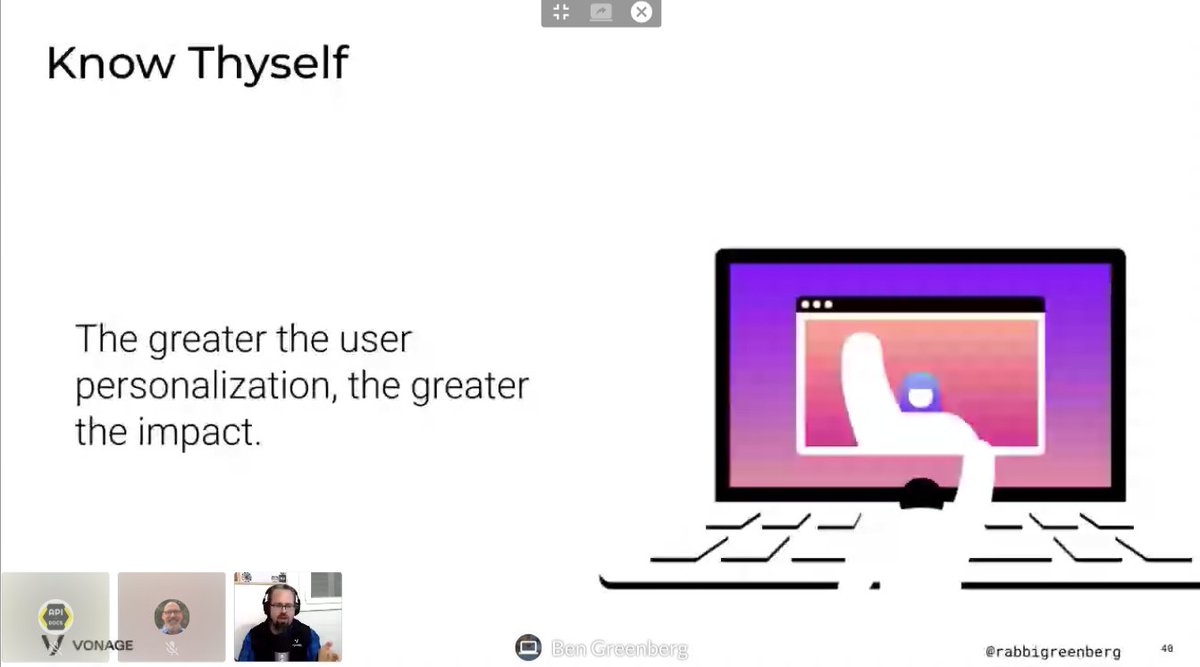 APItheDocs's tweet image. "The greater the user personalization, the greater the impact". @RabbiGreenberg at #APItheDocs Virtual
#APItheDocsVirtual #Devportals #DeveloperPortals
