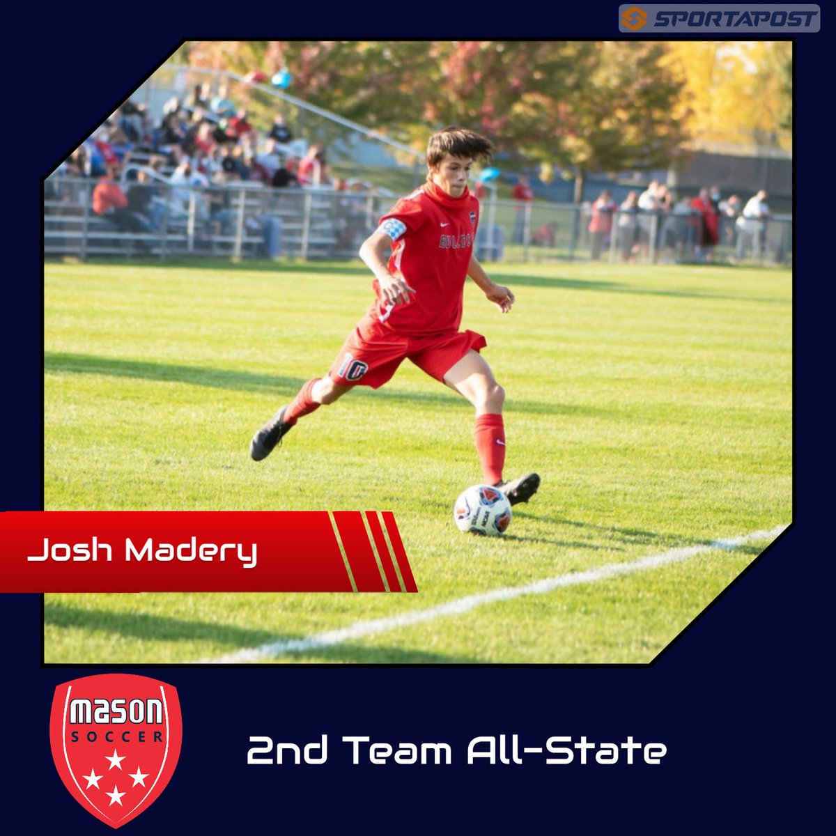 MasonSoccer82's tweet photo. Congratulations to @JoshuaMadery for earning 2nd Team All-State #MVS2020 https://t.co/fCEP0d3wCR
