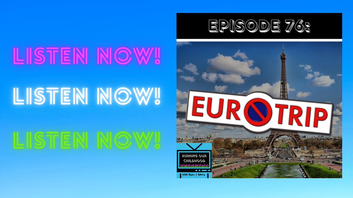 Episode 76: EuroTrip is now available!  Listen now to find out if this 2004 "classic" holds up!  #PodNation #podernfamily #MovieReview 
podcasts.apple.com/us/podcast/rui…