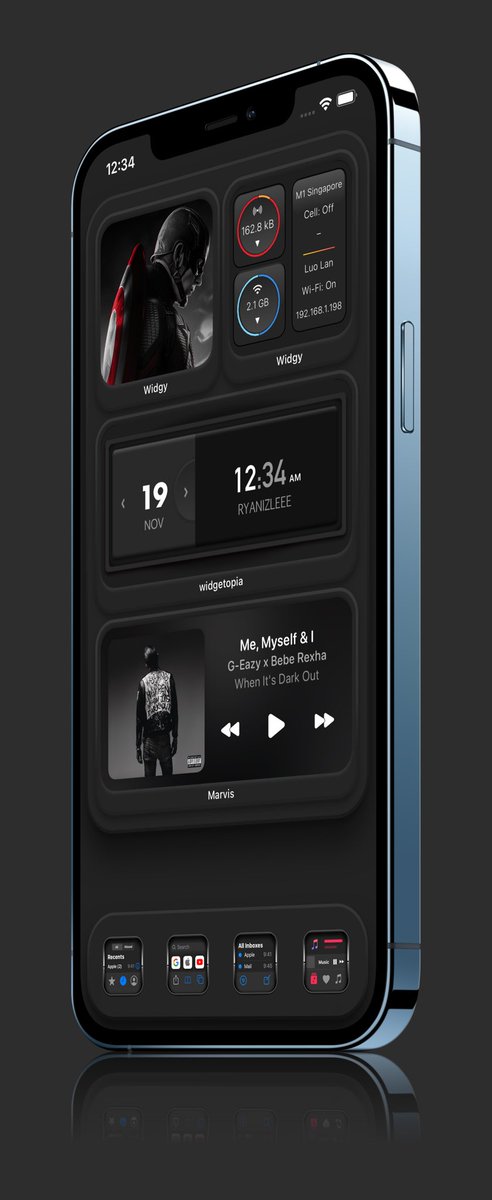 Ryancyh's tweet image. Simple and easy color on my eyes.
#NoJailBrake
Wall with frames by @Polyphian 
Peek Dark by @theprestigext 
Fitted with overlay by @daddykool666 
#widgetopia widget by @CNCYRCOM 
Screenshot by @screenshot_pro