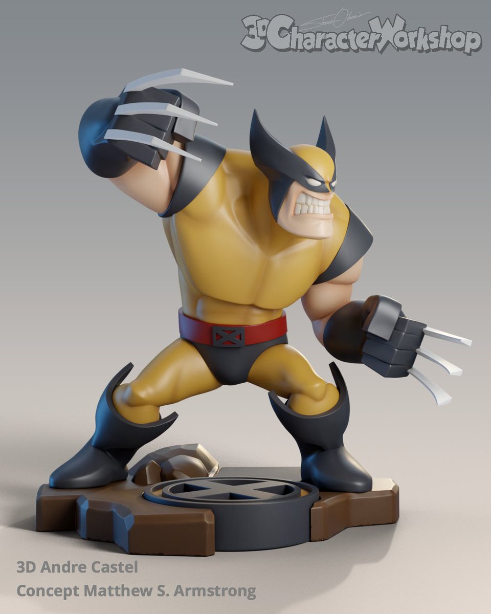 ShaneOlsonArt's tweet photo. This great render of @andrecastelart sculpt of matthew.s.armstrong Wolverine is VERY nice! Andre spent extra time refining the render in Blender & really nailed that stylistic look & feel of a collectible.
#blender3d #wolverine #3dcw #shaneolson https://t.co/cX98DA42B9