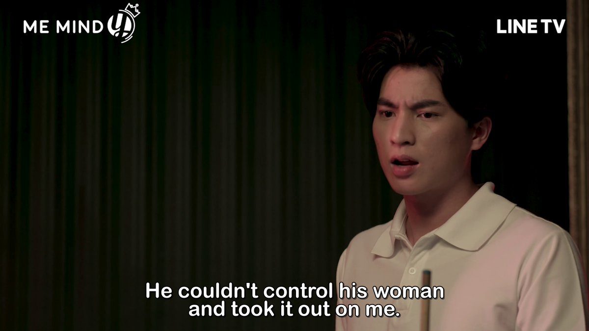 Type’s been angry the whole day because of what happened with his awful boss so naturally he goes drinking with his friends, cursing his boss and drinking away his frustration. There is also Champ getting the message from Khunpol, which is a link to the previous scene.