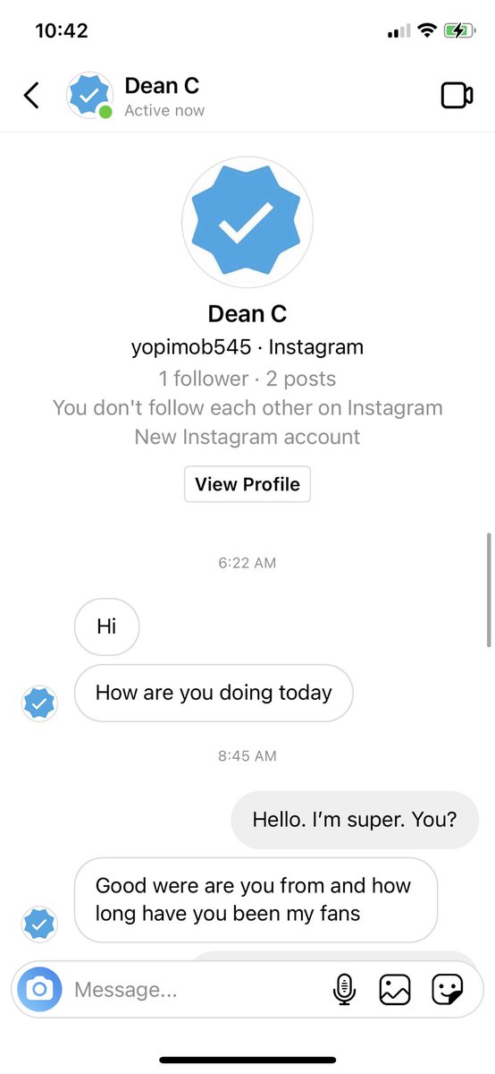 NoWords1492's tweet photo. A little thing I like to call entertaining myself. Quick disclaimer I am not Dean Cainโs cousin and am not invited to thanksgiving. Nor do I know of anyone getting married. #funwithscammers #Deancain last message in thread https://t.co/uCrpXnBmrg