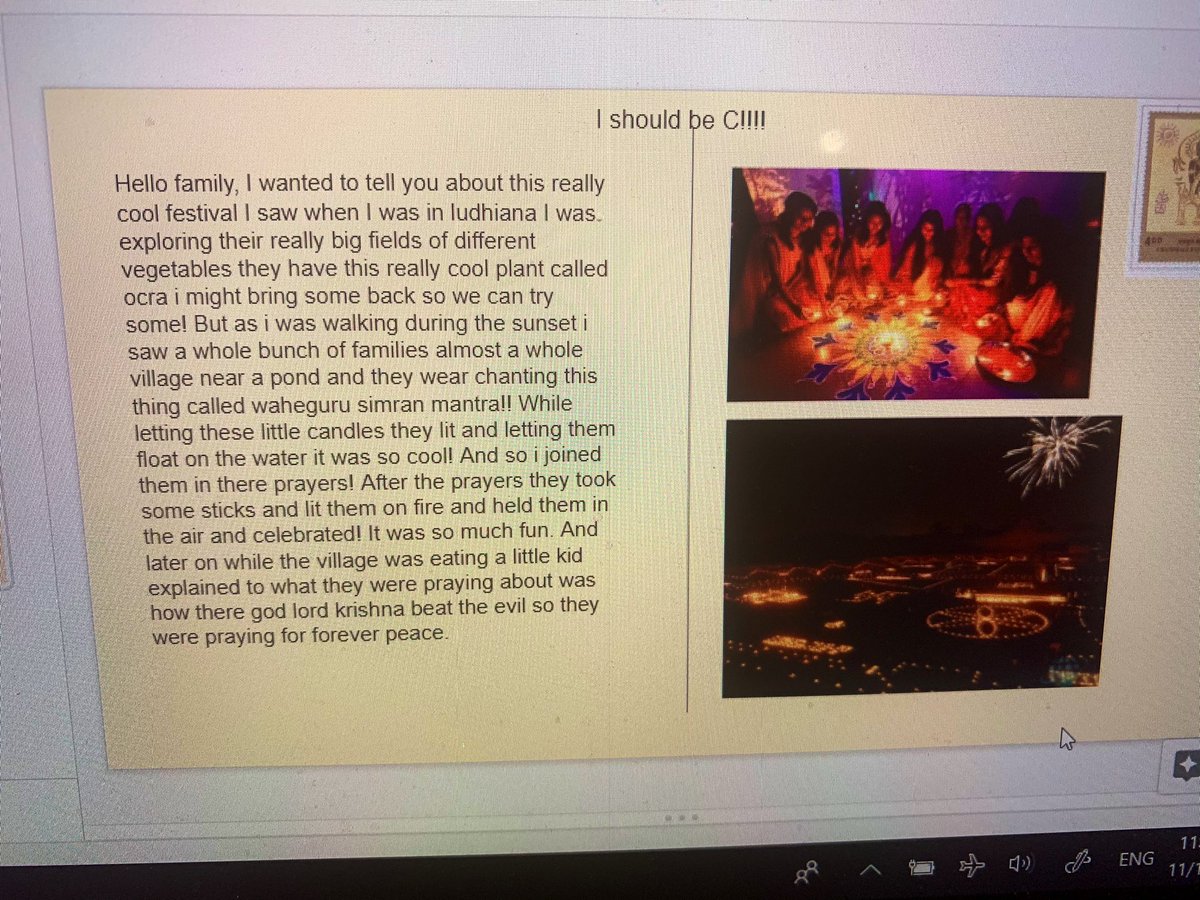 The best part of world history is it naturally invites Ss to share their culture when we talk about specific religions or civ. This S shared beyond what we covered in class by sharing her own experiences! ❤️<a href="/LVHS_official/">Loudoun Valley HS</a> <a href="/SSGSlcps/">LCPS Social Science & Global Studies</a>