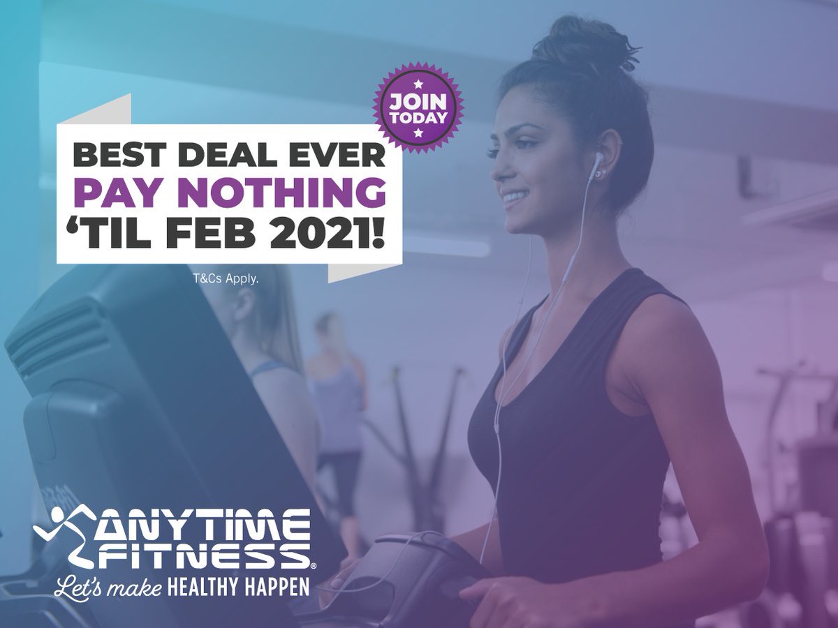 Not a member of Anytime Fitness yet? No time like the present!

Join Anytime Fitness Leeds City today and PAY NOTHING UNTIL FEBRUARY 2021!

Follow the link to join today and take advantage of our BEST EVER DEAL, use code 2020FREE >> secure5.clubwise.com/leeds/pos.asp <<