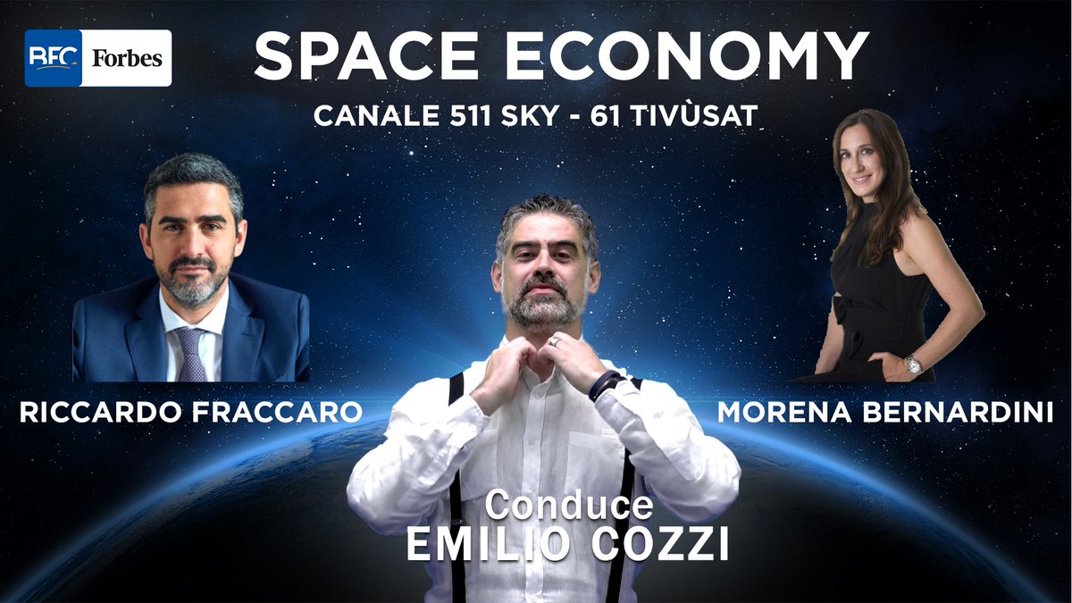 emilio_cozzi's tweet photo. La prima puntata della nuova #Forbes #SpaceEconomy in versione integrale.
Lancio col botto: il Sottosegretario alla Presidenza del Consiglio @riccardo_fra, i nuovi lanciatori di @ArianeGroup e @Arianespace, e il primo astronauta italiano, #FrancoMalerba
https://t.co/Y9dwqrqTri https://t.co/hKXec0kYSL