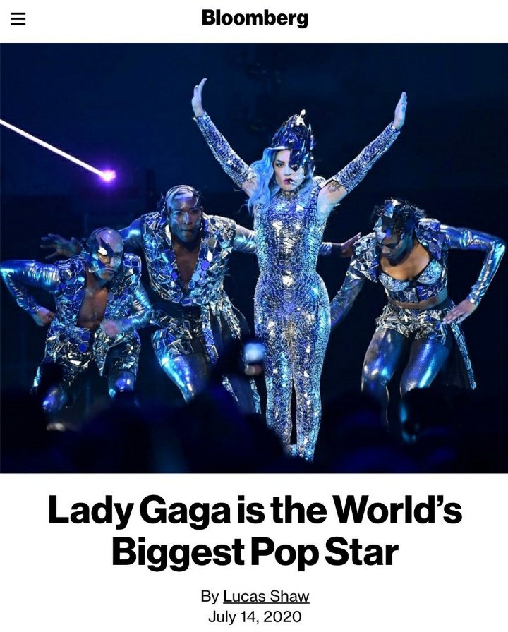 scheib6e's tweet image. Lady Gaga 2020:

. Nombrada la Artista Pop más grande del MUNDO
. Lanzó Chromatica, su 6to álbum #1 consecutivo y que está dentro de top 10 albums dance con más tiempo en el #1 de todos los tiempos 
. Artista Más premiada en los Vmas (5) incluyendo el primer TRICON de la historia