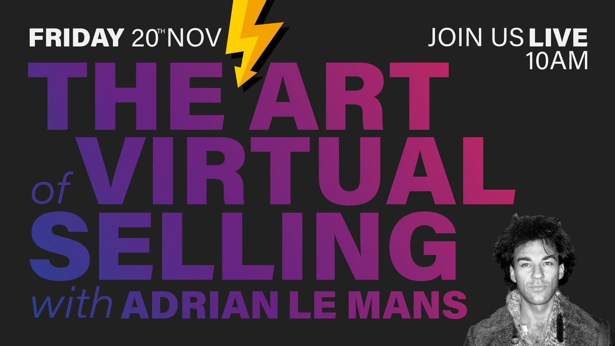 FreshMovementUK's tweet photo. Virtual selling has become more of a thing this year.. surprisingly.

We have a very special guest to spill the beans on Virtual Selling, Adrian Le Mans the co-founder of Envy Create will be joining us on Friday

#FreshFriday will be streamed right here on Twitter see you there! https://t.co/Ba3QTIz8Jd
