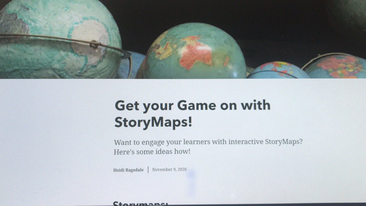 STEMisMyFuture's tweet photo. Excited to present a @ArcGISStoryMaps session at today’s @GeoTechCenter’s #GISDay!  @nicole_l_ernst #GeoTechGISDay #STEMisMyFuture @GeoMapMAKERS @Lizhenrikson1 @ThereseWolfPack https://t.co/vZN55h1G7y