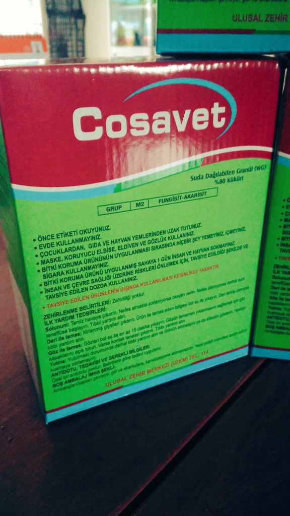 Zirai Mucadelede Kullanilan Etken Maddeler Ilaclar