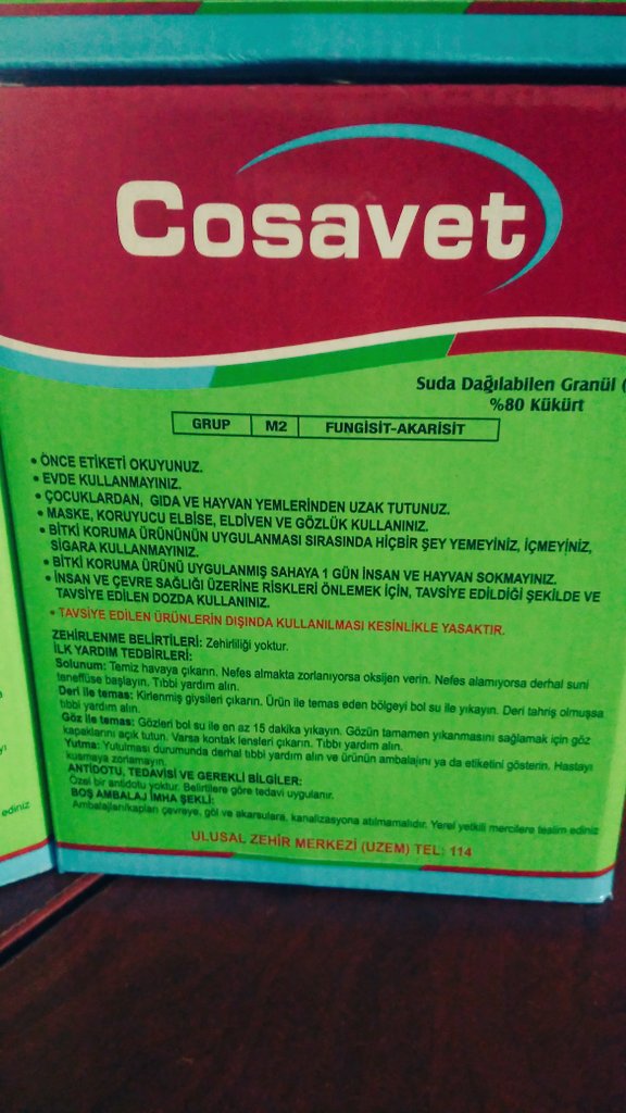 Bağ,elma,şeftali,gül,nohut,soğan, fasulye,hıyar ve meyve ağaçlarında sorun olan hastalıklara,zararlılara ruhsatlı ve Agrikem kalitesine sahip % 80 WG formunda kükürt içeren, çevre ve insan için güvenli Cosavet Niksar da Hasat Tarım'da üreticilerimize sunulmuştur.
#niksar #tarım