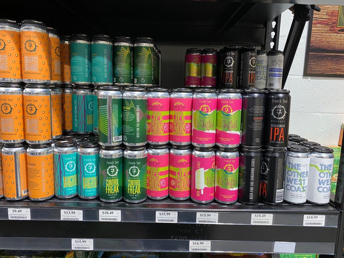 BasecampTampa's tweet photo. Love the selection at Lukens. It is very cool to see such a display of local beverages. 

#floridabrewers #floridabreweries https://t.co/uNbtYecbPH