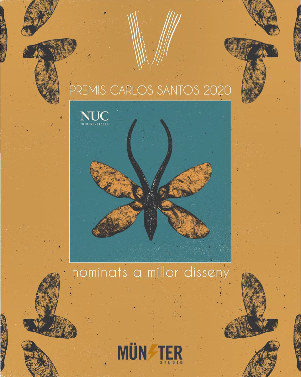 💿Nominats als premis Carles Santos💿

Molt contents amb la nominació a millor disseny als #PremisCarlesSantos2020. Agraïm a <a href="/Munster_Studio/">Münster Studio</a> la seua implicació i professionalitat amb el nostre segon treball TRIDIMENSIONAL 🦋 

Seguim!