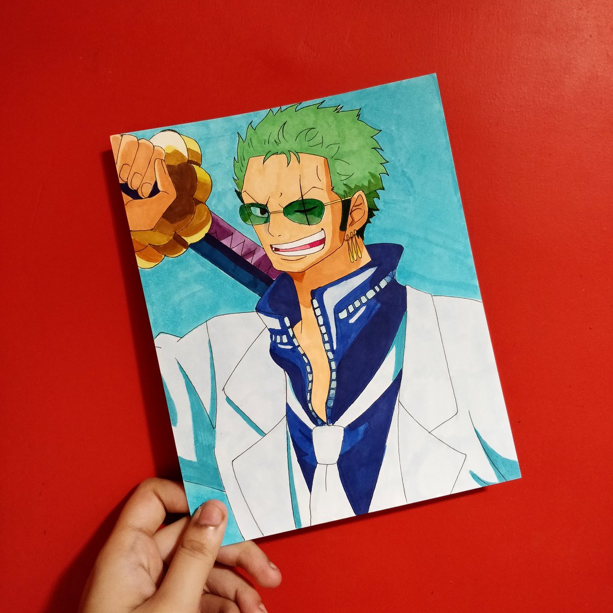 _coffee_rabbit_'s tweet photo. Roronoa zoro art ( dm to buy) 
#roronoazoro #zoro #ONEPIECE #Onepiecefanart #animeartstyle https://t.co/zPUj7hqA0u
