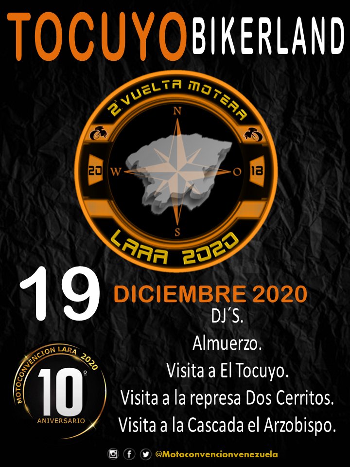 eventoscodigo's tweet photo. El Tocuyo, la histórica e hermosa ciudad madre de Venezuela, será tambien protagonistas de la Segunda Vuelta Mototuristica a Lara 2020.
Del 17 al 20 de Diciembre 2020
¡Todos los caminos conducen a Lara!
#Todosloscaminosconducenalara https://t.co/OAgMJkATTL