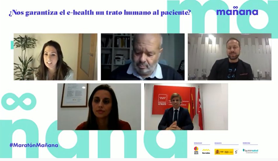 Hoy hablamos de salud y ciencia, y en nuestra primera mesa "¿Nos garantiza el e-health un trato humano al paciente?" tenemos el gusto de contar con <a href="/susanarodmol/">Susana Rodriguez</a>, Julio Lorca, Marina Merino, <a href="/Alberto_Tome/">Alberto Tomé</a>, <a href="/Marta_del_Olmo/">Marta del Olmo</a> y José María Castillo Amo
#MaratónMañana