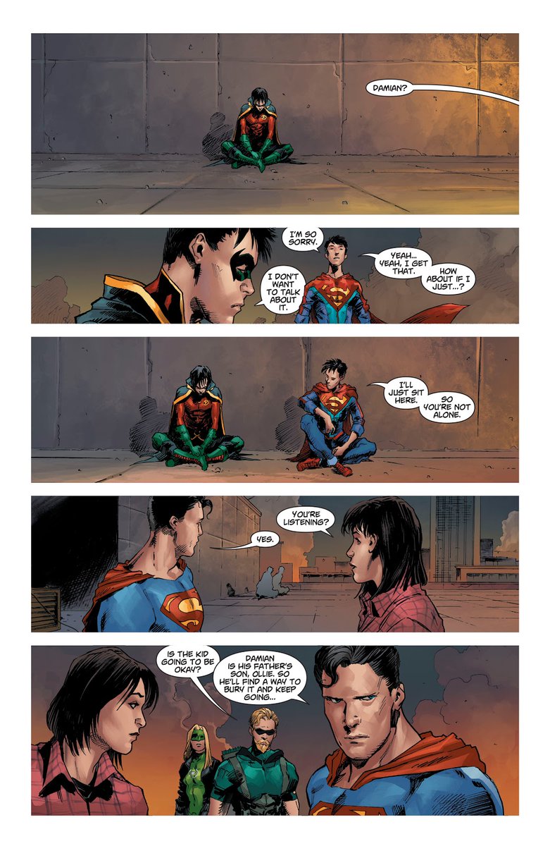 He didn't get a chance to properly mourn his family in the middle of anti-life apocalypse, not to mention the deaths didn't stop and he even witnessed Metropolis explode because of Atom's destruction. It's not easy to handle them when they keep reminding you of the tragic event.+