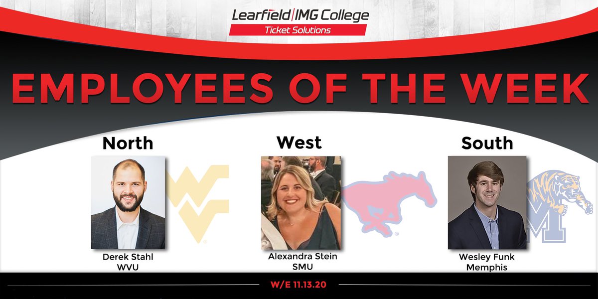 Please join us in congratulating our Ticket Solutions Regional Employees of the Week! 👏👏

These three remain leaders for their teams and regions as they continue to work hard, exceed their numbers and produce results! 

Shout-out to <a href="/dstahl_wvu/">Derek Stahl</a> for back to back wins! 

#Leaders