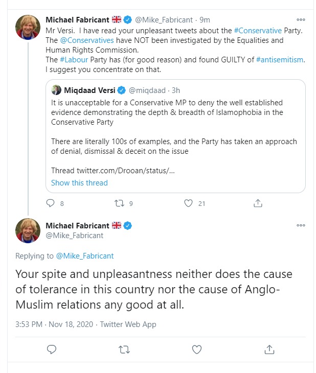 Tory Islamophobia: The trouble with Michael Fabricant | Middle East Eye