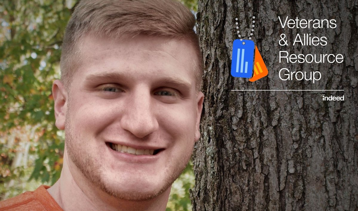 InsideIndeed's tweet photo. "I joined the Veterans & Allies Inclusion Resource Group (IRG) because it embodies values and focuses parallel to those in the military community I have been serving in for many years." - James #insideindeed
During November, we're celebrating all those who serve #IndeedInclusion https://t.co/4brigkCocU