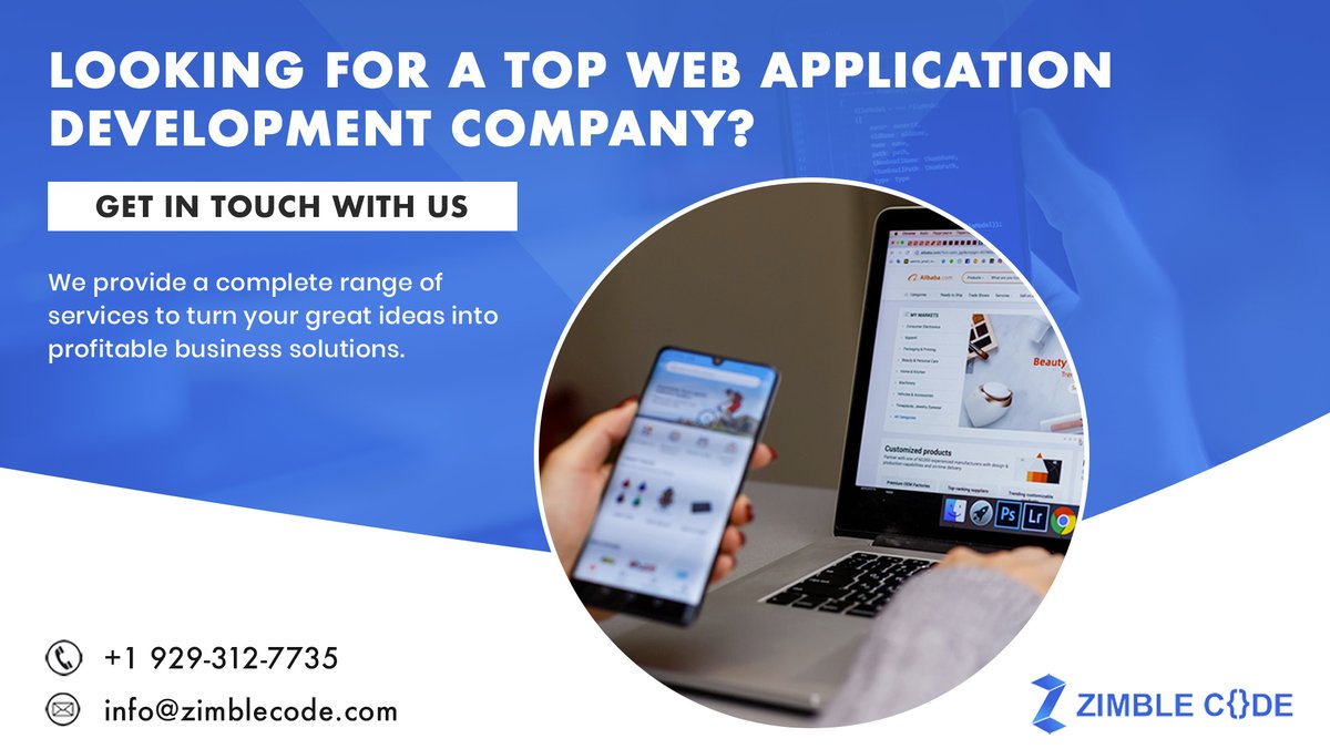 zimblecodeus's tweet image. Looking for a top Web Application Development Company?
.
.
Contact Zimble Code. At #ZimbleCode, we dig deep to understand our client’s objectives and unique business challenges to provide the best-suited web app solution.

Get in touch with us #WebdevelopmentCompanyInUSA
