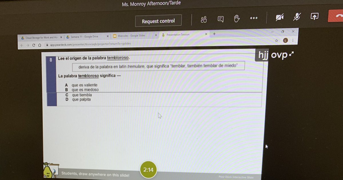 Whooo hooo Ms. López!!! Timer ✅ Sentence stems ✅Vocabulary words ✅ Read aloud ✅ Visuals ✅ 👏🏽👏🏽 <a href="/PughRamsHISD/">Pugh Elementary</a>