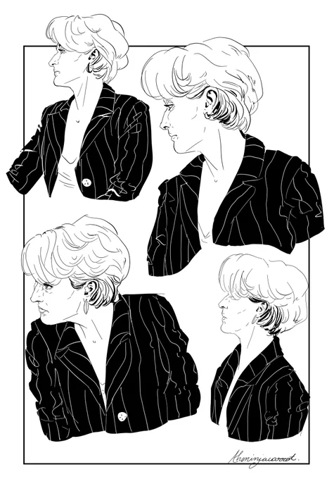 No cops at pride, just Miranda Priestly in her pinstripe suit #MirandaPriestly #thedevilwearsprada #MerylStreep 