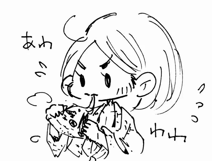 ピザ食べ初期ちゃん 