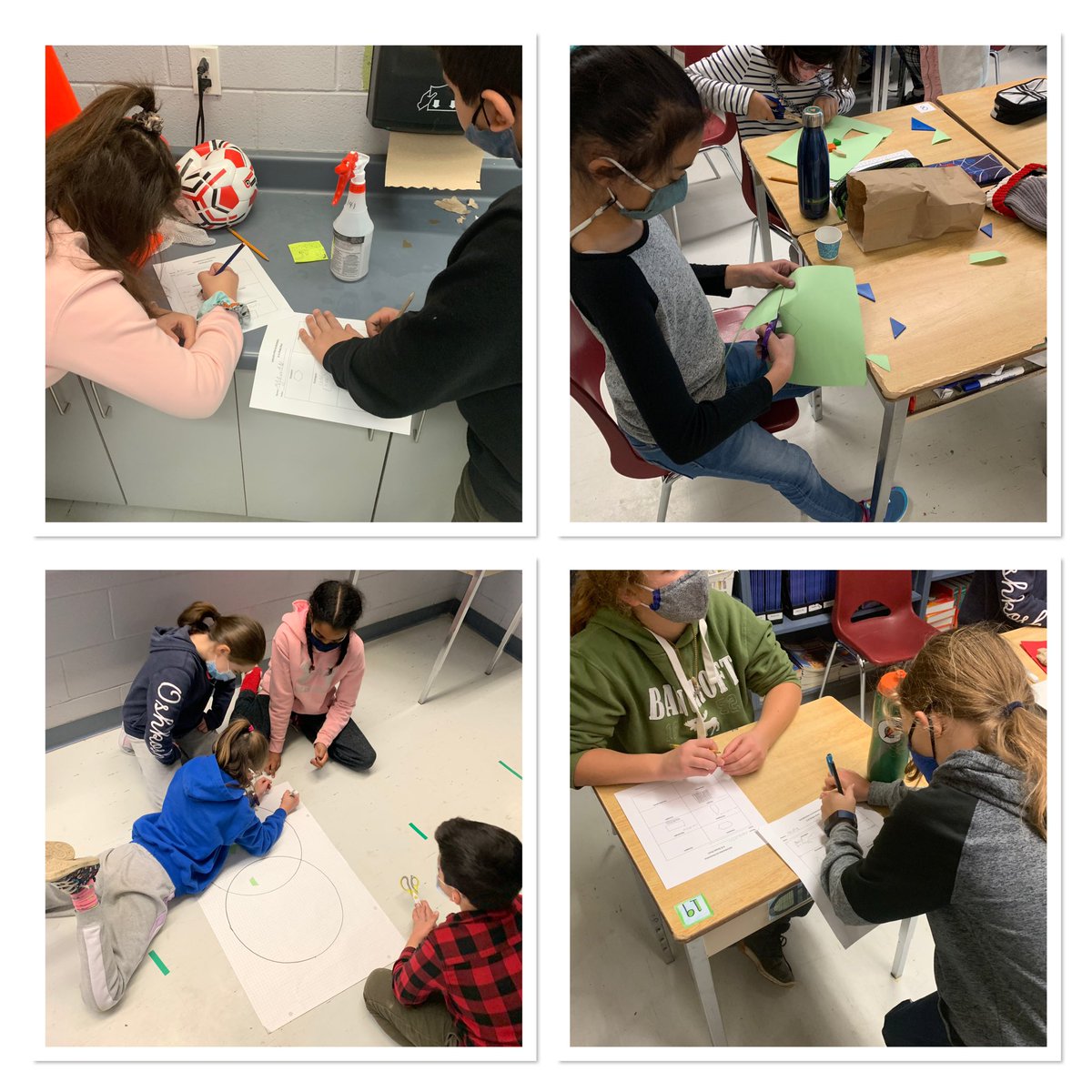 em_andreychuk's tweet image. Introducing a new math unit this week means lots of hands-on activities and group work to engage students. So proud of your hard work, Gr. 5s! @WSherwoodFox #geometry #shapehunt #sortingshapes