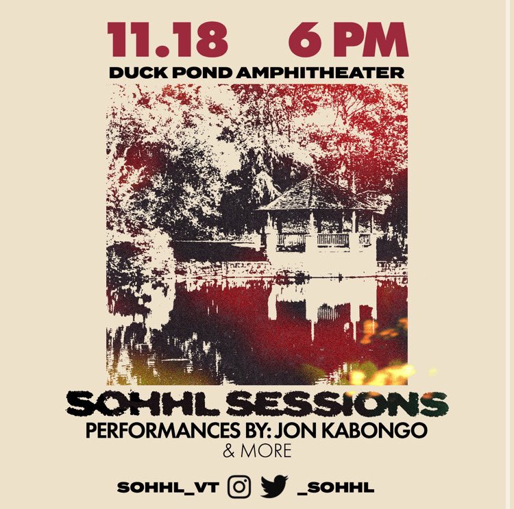 SOHHL Sessions: TONIGHT at duck pond amphitheater‼️ come out and listen to some awesome music while staying socially distanced on your blankets, it’s gonna be a vibe 🌊