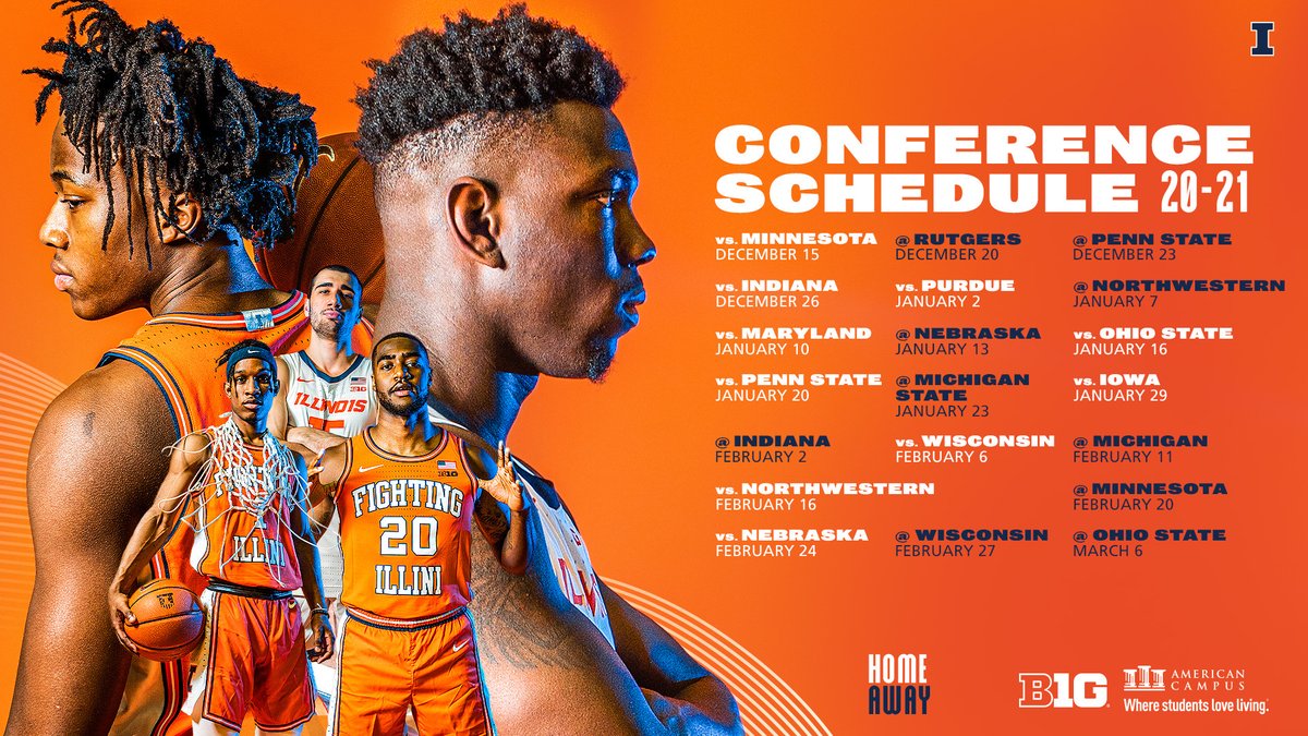 Illinois Basketball Schedule 2022 Illinois Basketball On Twitter: "𝗜𝗧'𝗦 𝗛𝗔𝗣𝗣𝗘𝗡𝗜𝗡𝗚 The 2020-2021  Big Ten Schedule Is Here! Https://T.co/Gacxgj7B0D" / Twitter