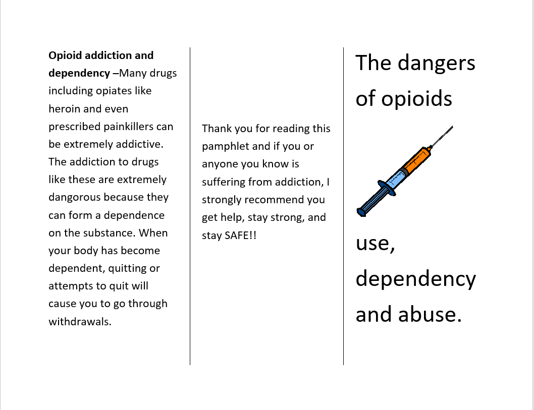 UPS_CTBaSE's tweet photo. To help our employees stay informed about the dangers of opioids and the availability of assistance we created a pamphlet. @safetyfirstNED @NortheastBaSE #NEDNovember2020takeaway https://t.co/T3vEjIqAqk