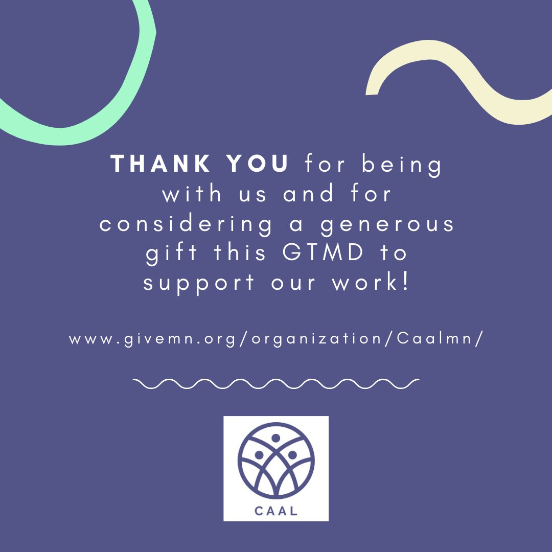 Our work cannot be done alone. Thank you for supporting our work this #GivetotheMax Day! #GTMD2020 

Make a gift:  givemn.org/organization/C…