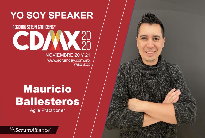 ScrumDayMx's tweet photo. Conéctate al Regional Scrum Gathering México este 20 y 21 de Noviembre y conoce a Mauricio Ballesteros. Registrate en: https://t.co/YTOQd71Jbu #RSGMX20 #ScrumDayMx #Scrum #scrumalliance @mauriballe https://t.co/BGa1v4q0LA