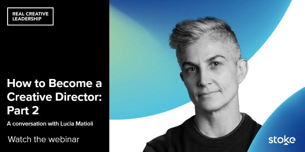 RCL_Leadership's tweet photo. Learn from @LuciaMatioli’s journey to becoming a creative director, and find out whether you’re ready to make that leap. Watch now: https://t.co/vx0JLMIAt3 #realcreativeleadership #creativeleaders #creativedirectors #creatives #creativebusiness #wearestoke https://t.co/CmI5ZoiSJP