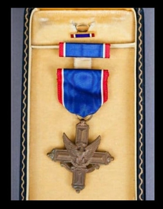Dick Winter's DSC medal.The citation for his award stated it was for gallantry during the Brecourt Manor Assault, June 6, 1944 (D-Day). Winters and soldiers from Easy Co & 2nd Battalion were ordered to take out 4 large German 105 Cannons that were firing on Utah Beach4/
