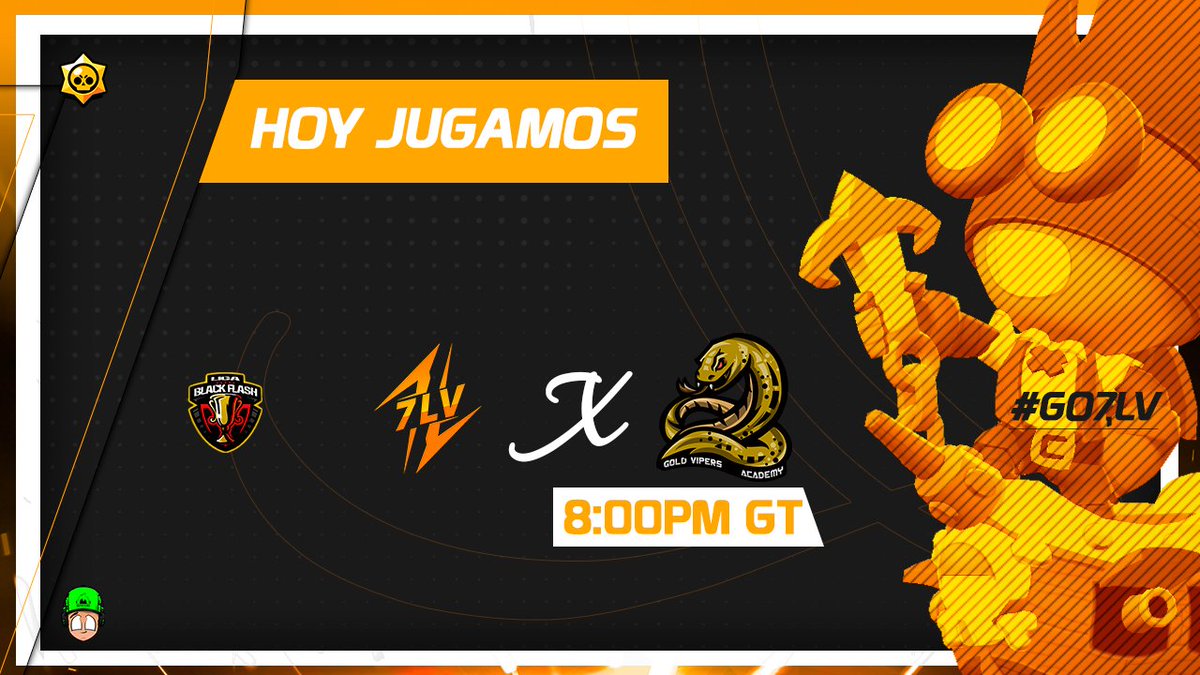 #BrawlStars | ¡Matchday!

Luego de un descanso para nuestros brawlers, volvemos a la actividad con un excelente enfrentamiento en la segunda jornada de <a href="/LBlackFlash/">BFL</a>. 

Buscaremos salir victoriosos del encuentro. 💪

Acompáñanos a partir de las 20:00 Hrs 🇲🇽. 

#Always7LV 🌠