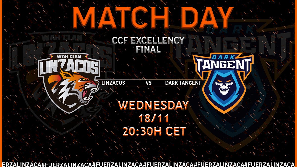 🚨MATCH DAY🚨

🔥<a href="/ClashCompanyF/">CCF</a>🔥

💥Modalidad: Excellency

👉Final vs <a href="/DarkTangent_gg/">DarkTangent Esports 🇮🇳</a> (BO2)

🕣20:30H CET

📹<a href="/Sockers_/">Sockers SU</a> 

#FuerzaLinzaca | #ClashOfClans